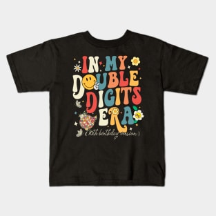 in my double digits era 10th birthday version Kids T-Shirt